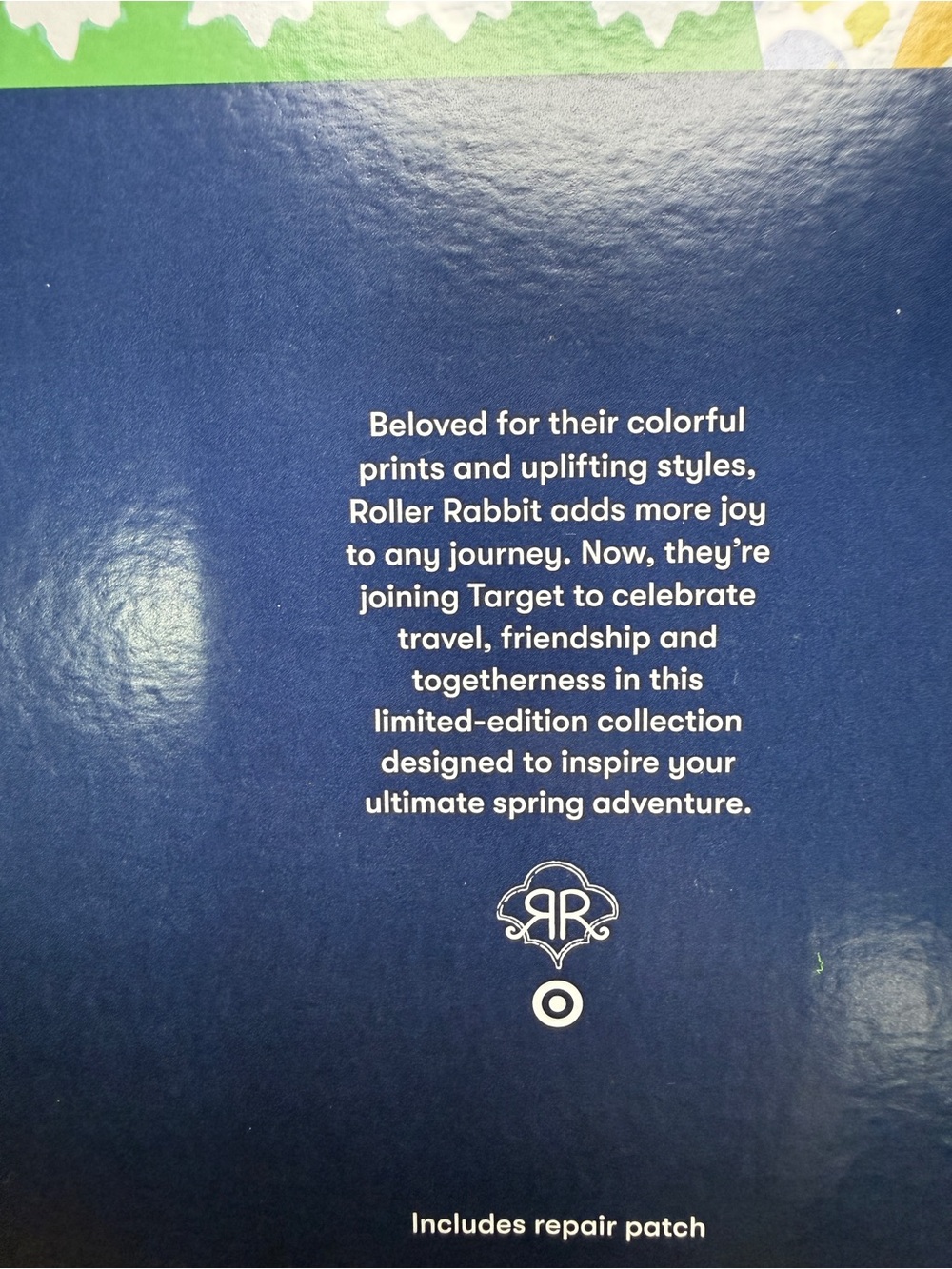 Roller Rabbit Navy Blue Box with White Text - Picture 2 of 2